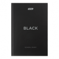 Щоденник шкільний BLACK, В5, 40арк, тверд. обкл., матова ламінація, чорний, KIDS Line