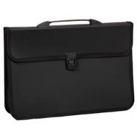 Портфель В4 на 2 відділення чорний 4Office
