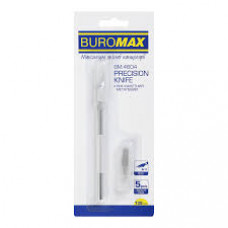 Ніж канц  Buromax макетний металевий корпус + 5лез